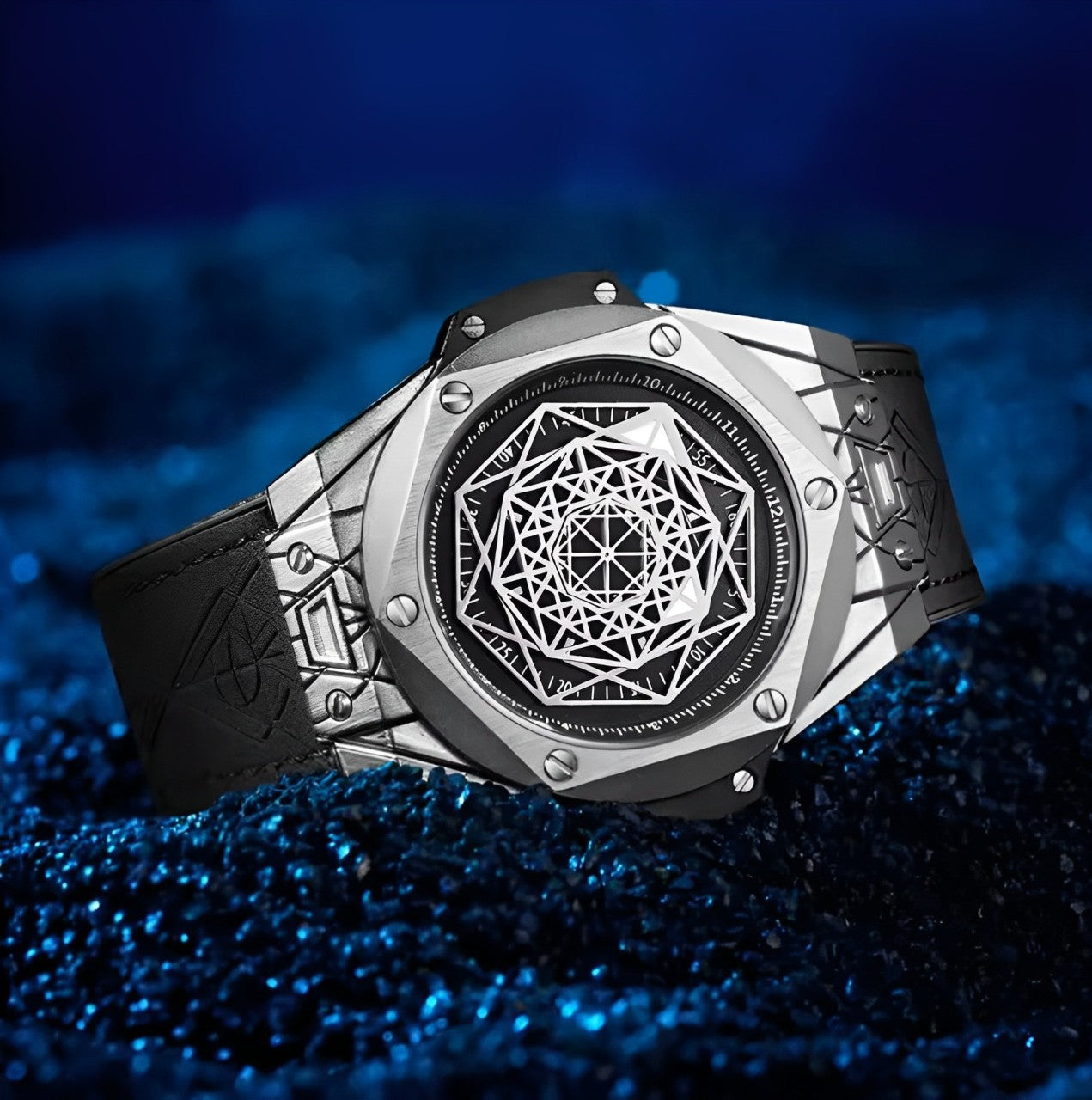 Geometric Metallic Watch