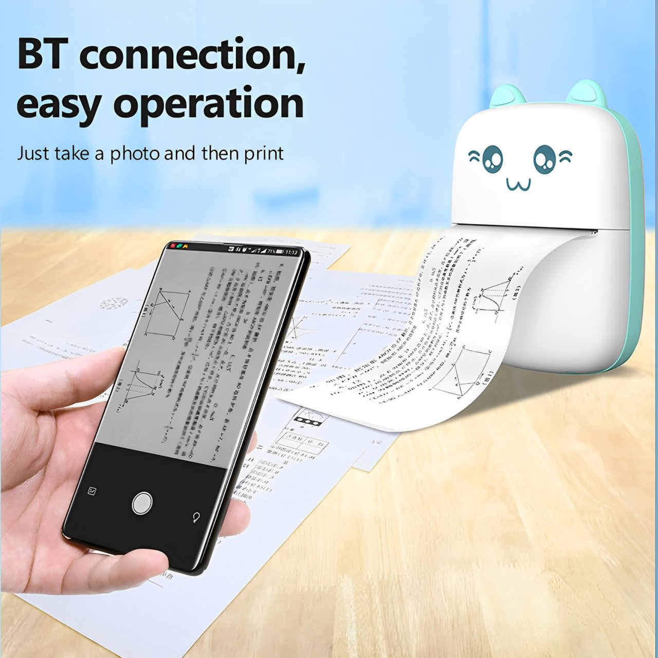 Portable Mini Bluetooth Printer for Stickers & Labels